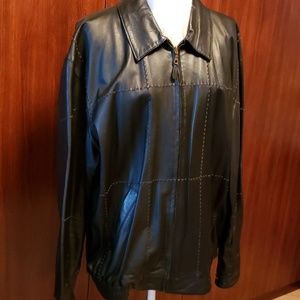 Leather man's jacket